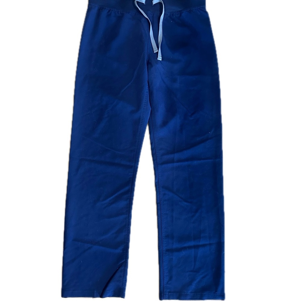Figs Technical Collection Scrub Pants Size Small Blue Style T21003 Straight Leg